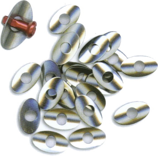 Nippel Unterlegscheiben oval groß 500 Stück