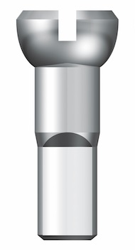 Alu - Polyax - Nippel 12 mm silber