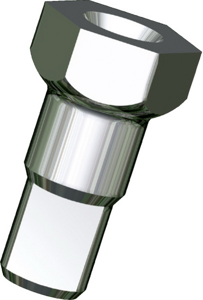 Messing - Sechskantnippel