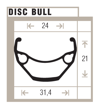 DISC BULL 584 36 Loch uö schwarz Disc