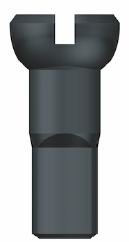 Alu - Polyax - Nippel 12 mm schwarz