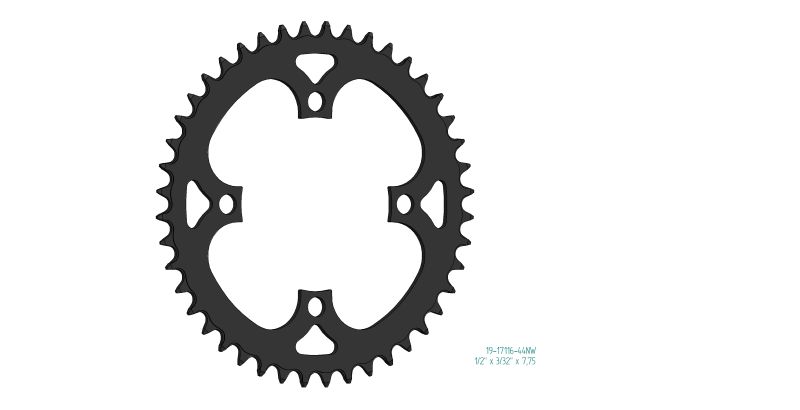 Kettenblatt für BOSCH Gen 1, 3 und 4 Motoren Narrow-Wide Verzahnung