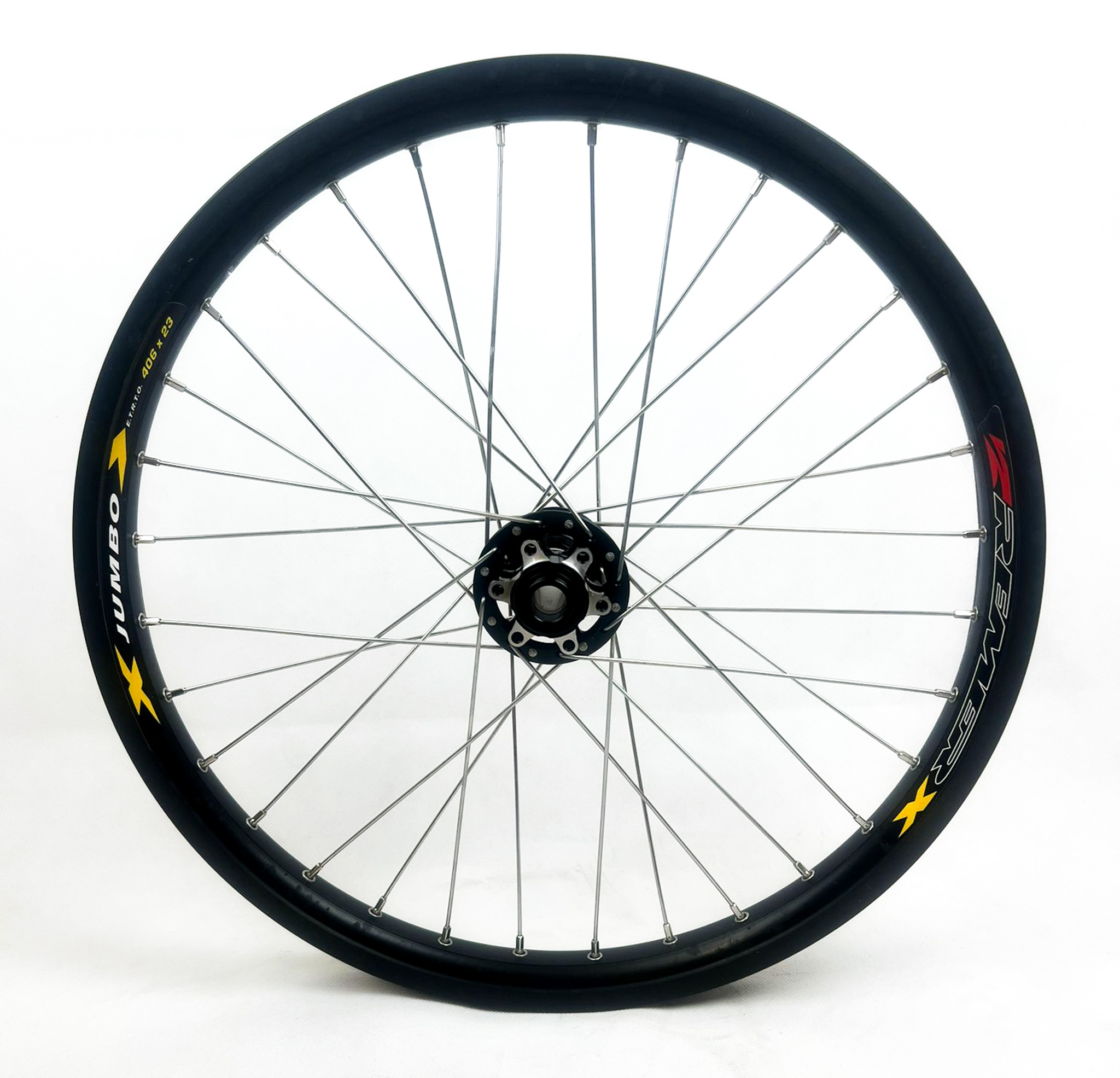 Vorderrad Lastenrad/ Allrounder 20'' 32 Loch schwarz/silber Disc-Brake